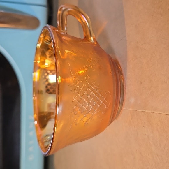 Vintage Federal Glass Compant Teacup In Marigold - Picture 4 of 6